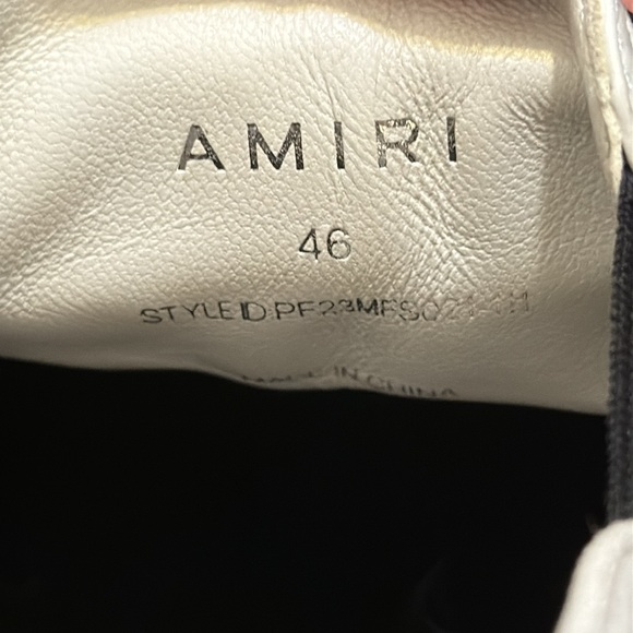AMIRI Black and White Skeleton Sneakers - Picture 4 of 4